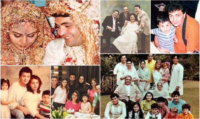 rare and unseen pictures of Rishi Kapoor with Wife Neetu Singh, Son Ranbir Kapoor