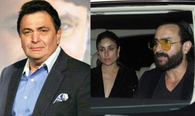 Kareena Kapoor and Saif Ali Khan Arrive at hospital rishi kapoor
