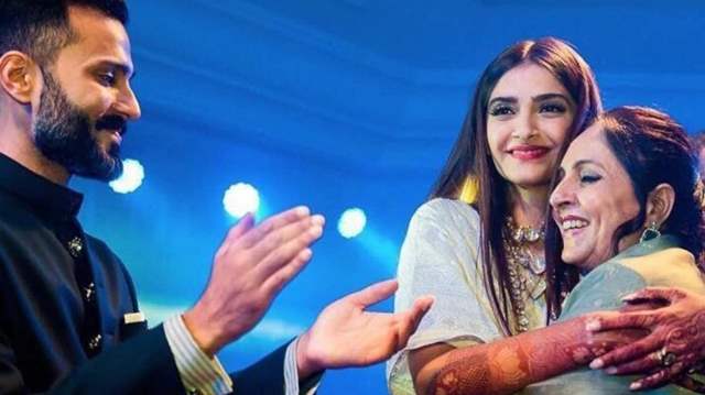 Sonam Kapoor Ahuja with Mother-in-law