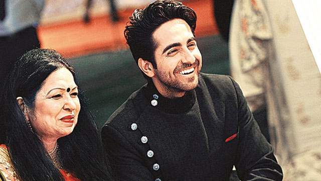 Ayushmann Khurrana with his Mother