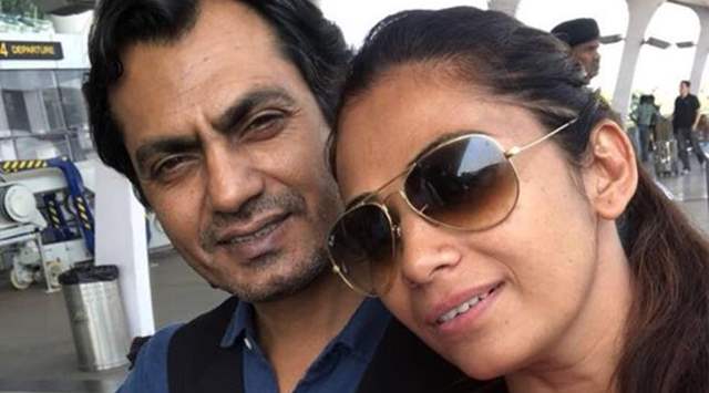 Nawazuddin Siddiqui with wife