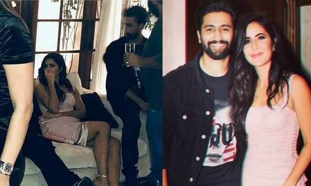 Vicky Kaushal and Kartina Kaif spotted at a party