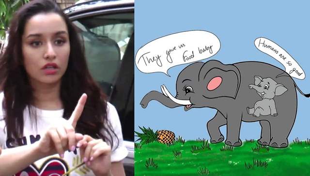 Shraddha Kapoor Angry Elephant