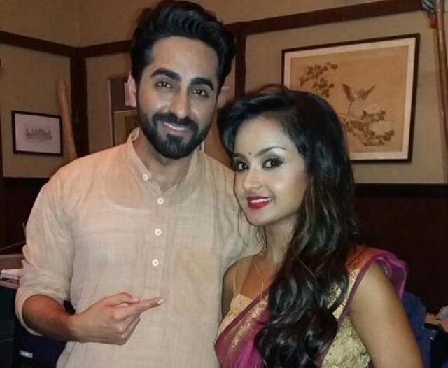 Ishita Ganguly with Ayushman Khurana 