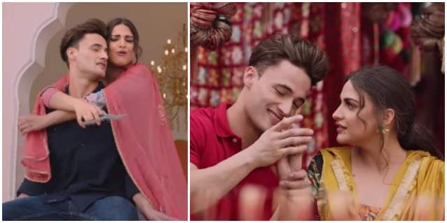 Asim Riaz and Himanshi Khurana in their music video 'Khyaal Rakhya Kar' 