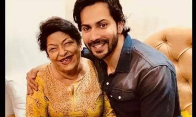 Saroj Khan and Varun Dhawan