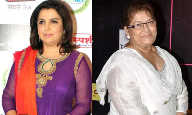 Saroj Khan and Farah Khan