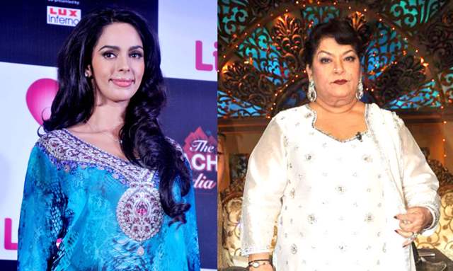 Mallika Sherawat and Saroj Khan