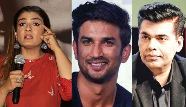 Sushant Singh Rajput Raveena Tandon Karan Johar