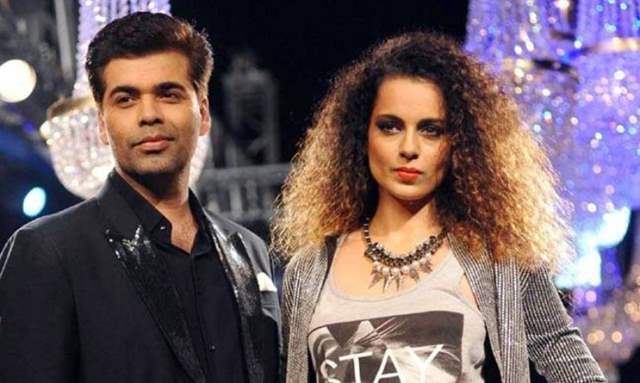 Karan Johar and Kangana Ranaut 