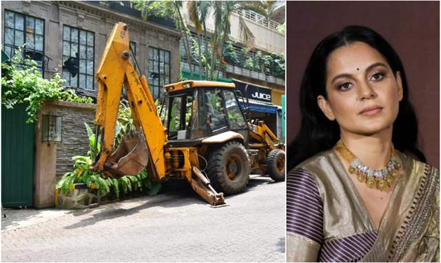 Kangana Ranaut office being demolished 