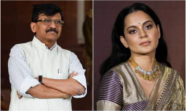 Sanjay Raut and Kangana Ranaut