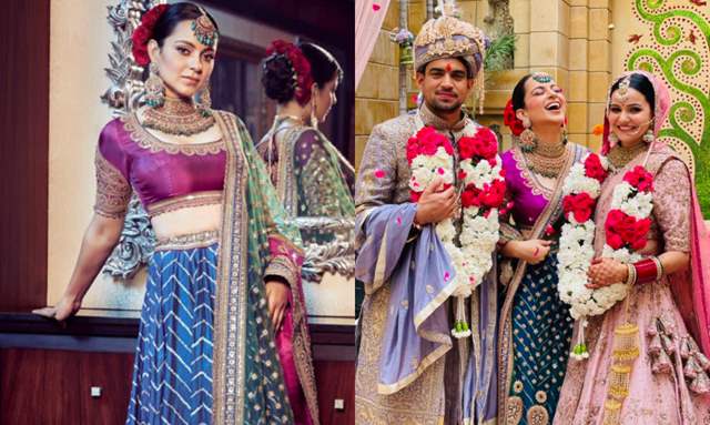 Hansika Motwani looks playful in a pink lehenga at her brother's Mehndi!