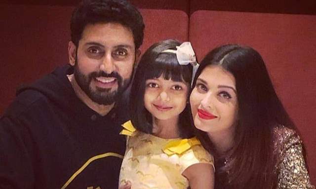 Abhishek Bachchan, Aradhya and Aishwarya Rai Bachchan