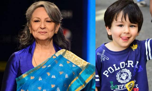 Sharmila Tagore and Taimur Ali Khan