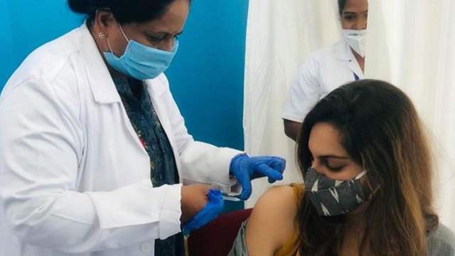 Ram Charan's wife Upasana takes COVID 19 vaccine