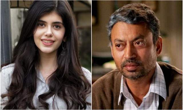 Sanjana Sanghi and Irrfan Khan