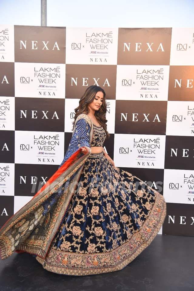 Hina Khan at Lakme Fashion Week 2021!