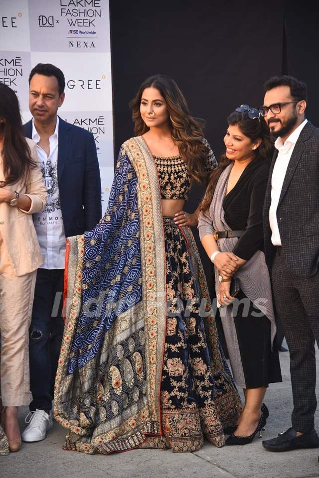 Hina Khan at Lakme Fashion Week 2021