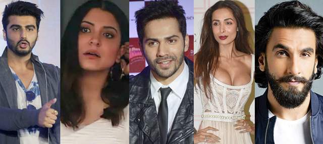 Arjun Varun Ranveer Malaika Anushka