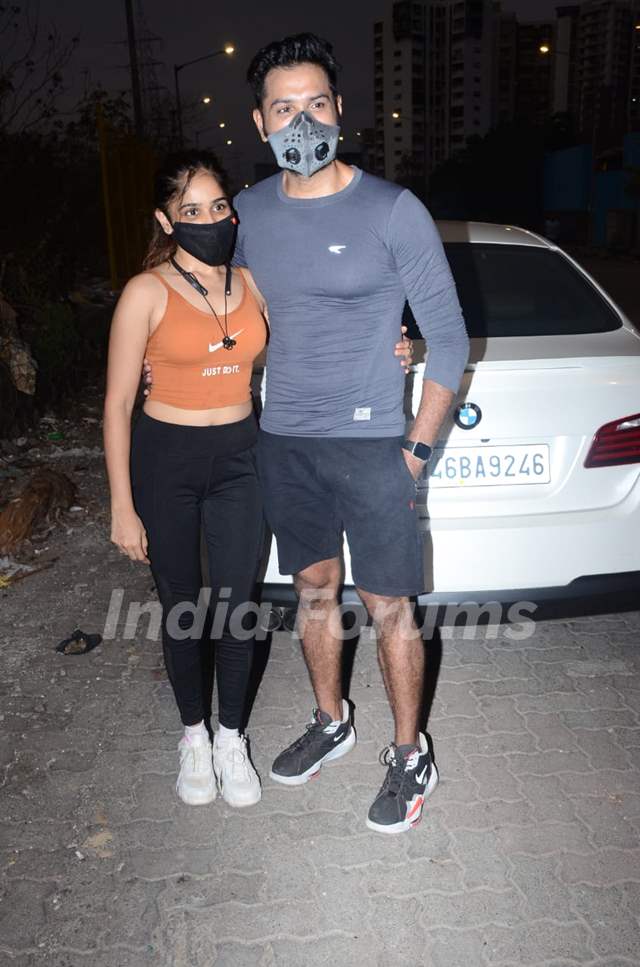Television star Mrunal Jain snapped with his girlfriend in Lokhandwala, Andheri
