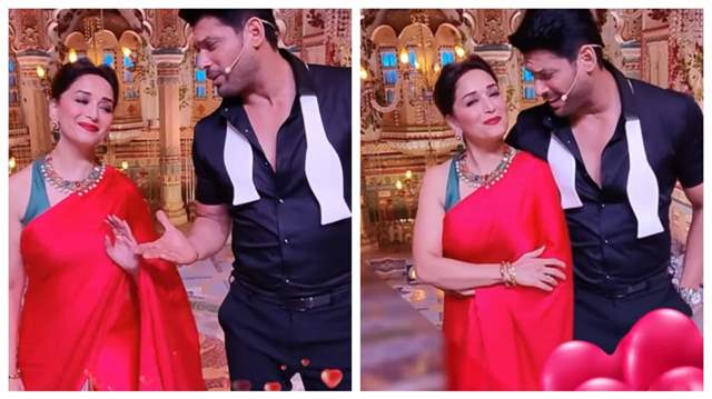 Madhuri Dixit and Sidharth Shukla