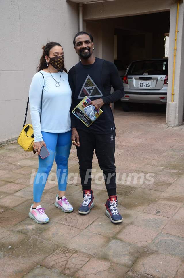 Remo D'Souza and wife snapped in Versova