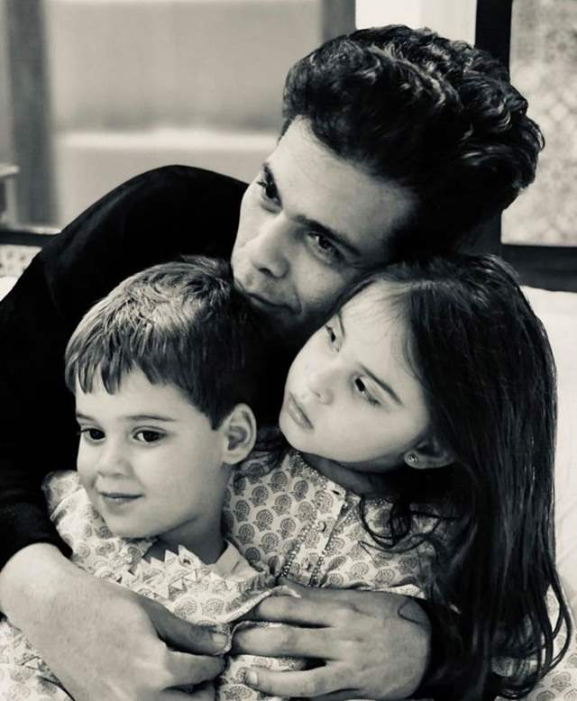 Karan Johar with his kids