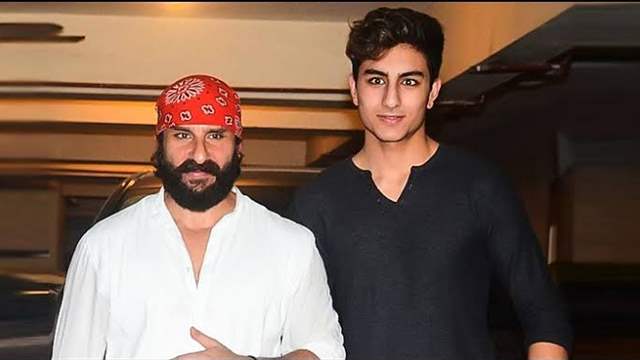 Saif Ali Khan and Ibrahim Ali Khan