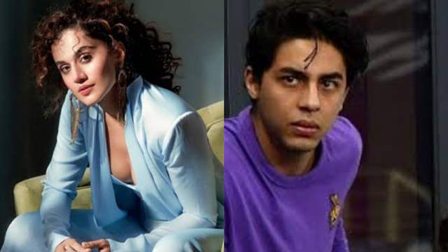 Taapsee Pannu and Aryan Khan