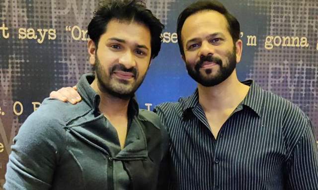 Mrunal Jain with Rohit Shetty 