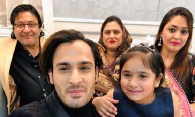 Umar Riaz with his family 