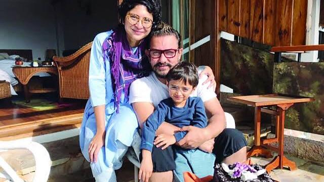 Kiran Rao, Aamir Khan and Azad