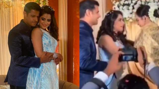 Rekha at Neil-Aishwarya's wedding reception