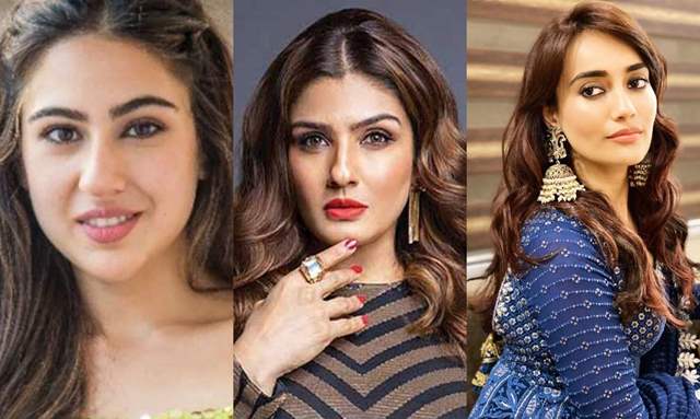 Raveena Tandon Sara Ali Khan and Surbhi Jyoti 