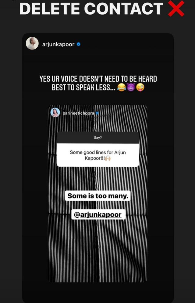 Parineeti Chopra's Instagram story