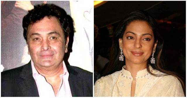 Rishi Kapoor and Juhi Chawla