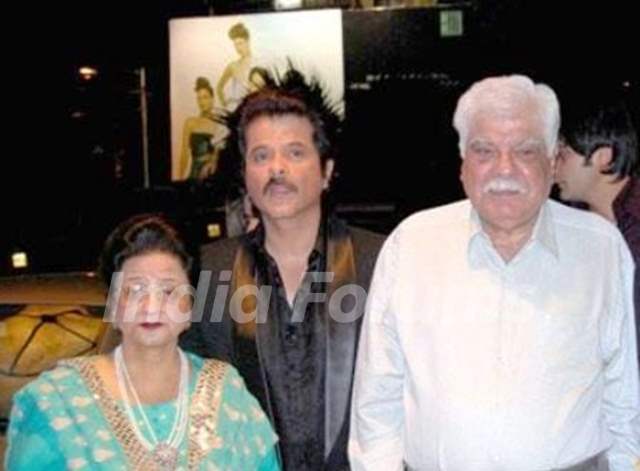 Anil Kapoor With His Parents