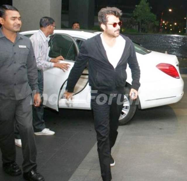 Anil Kapoor Coming Out Of His W222 Mercedes Benz S-Class Car