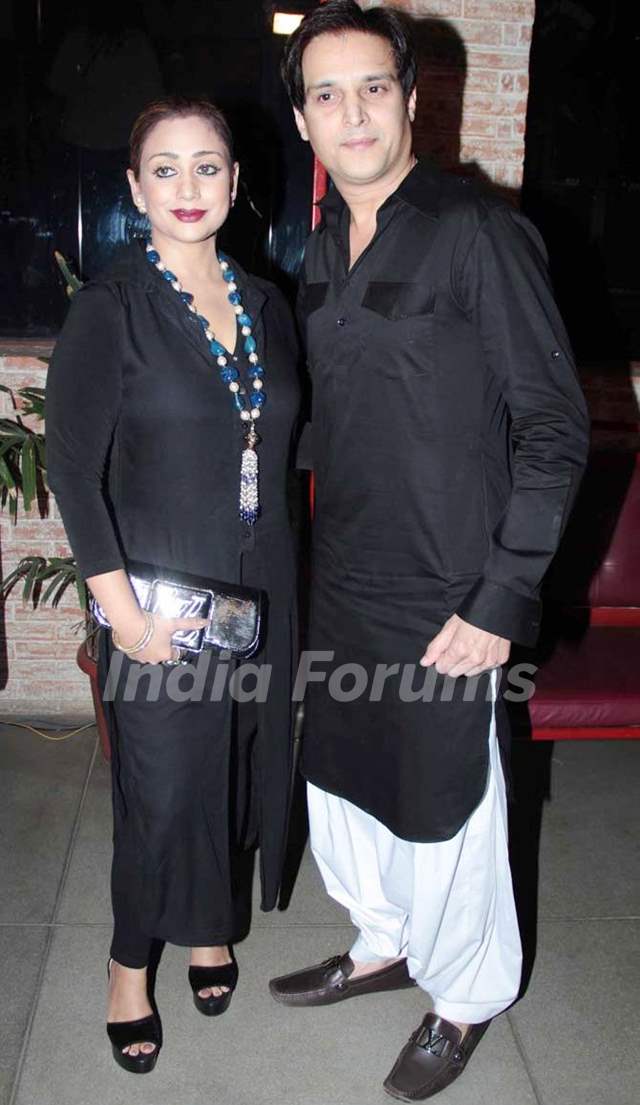 Jimmy Shergill with his wife