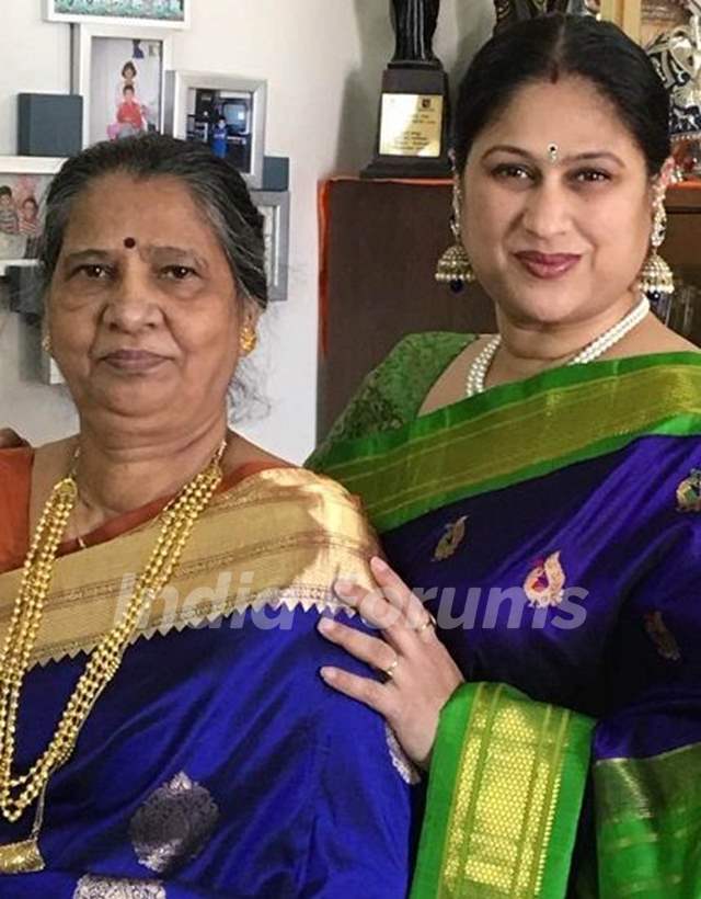 Harshada Khanvilkar with her mother