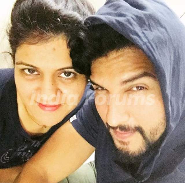 Manish Raisinghan with his sister