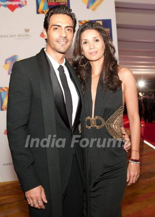 Arjun Rampal With His Wife Mehr Jesia