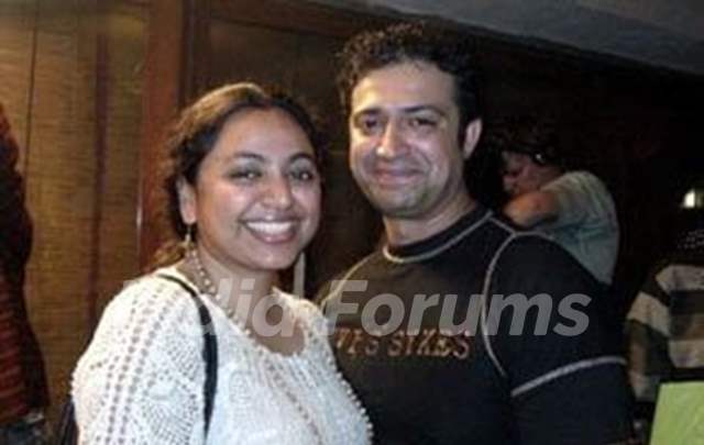 Ninad Kamat with his wife