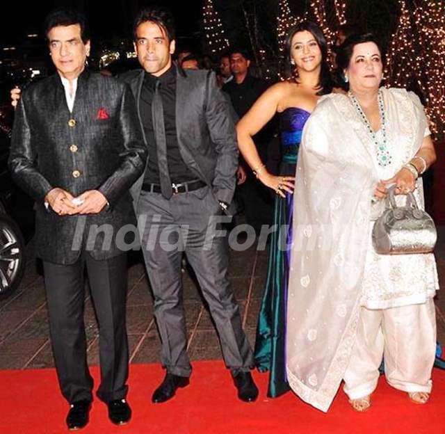 Tusshar Kapoor with his family