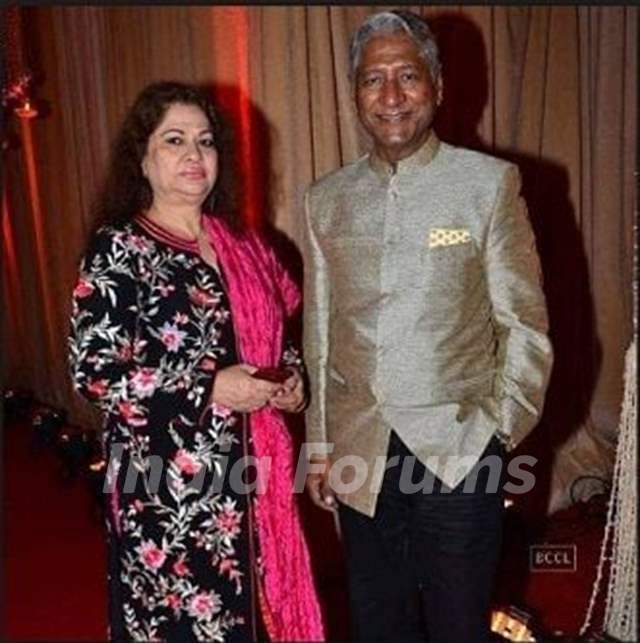 Rajendra Gupta with wife