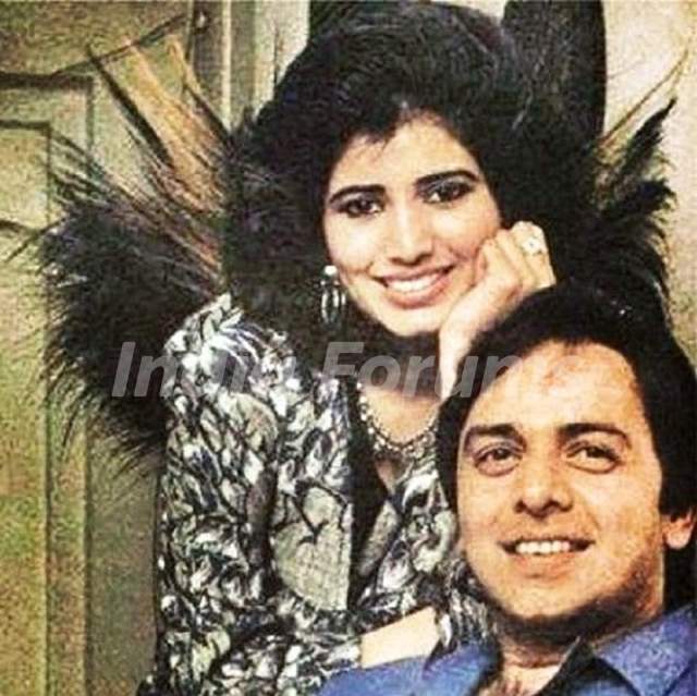 Vinod Mehra with his wife Kiran Mehra