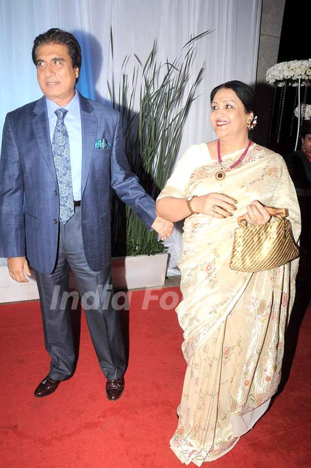 Raj Babbar with his wife Nadira Babbar