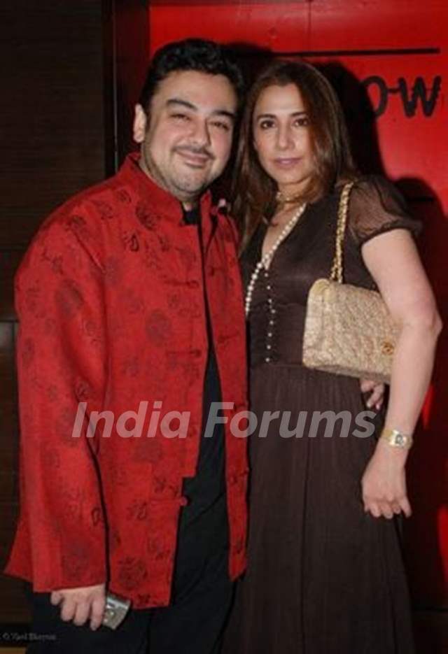 Adnan Sami with his ex-wife Sabah Galadari