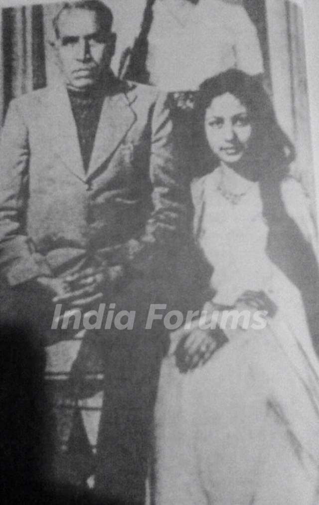 Meena Kumari With Her Father